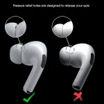 Soft Silicone Ear Tips for Airpods Pro 1/2 Gen Protective Earbuds Cover Noise Reduction Hole Ear-pads For Apple Air Pods Pro 6