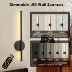 Magnetic Rechargeable 50 Wall Lamp Black Gold For Living Room Bedroom Hallway Study Stairwell Cloakroom LED Lighting Wiring Free 6