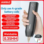 AWithZ 90 Gears Adjustable Spot Welder Portable Handheld Spot Welding Machine Energy Storage Spot Welding DIY for 18650 Battery