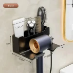 Hair Dryer Holder Wall Dryer Cradle Straightener Stand Hairdryer Organizer Box Toilet Blower Holder Shelf Bathroom Accessories 4
