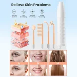 High Frequency Electrotherapy Neon Facial Skin Massage Wand for Acne Skin Rejuvenation Tightening Face Wrinkle Reducing Machine 2