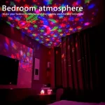LED Starry Sky Night Lights USB Projector Lamp Magic Ball Moon Star Christmas Lights Home Room Atmosphere Decorations 4