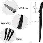 10/40Pcs Eyebrow Trimmer Face Blade Shaver Portable Eye Brow Epilation Hair Removal Safety Eyebrow Cutting Woman Makeup Tools 6