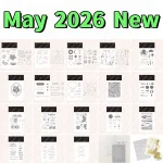 MAY 2026 New Clear Stamps Metal Cutting Dies Set Stencil Hot Foil for DIY Making Card Scrapbook Paper Craft Template Decoration