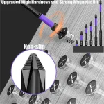 6/12 Pcs Magnetic Screwdriver Bits Non-slip Shockproof Phillips Impact Bits Hex Shank Alloy Steel Bits Suitable for Power Tools 2
