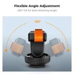 K&F CONCEPT Magnetic Cold Shoe Quick Mount for DJI Osmo Action 3/4/5 Pro Cameras & DSLR with 1/4" Screw Holder Tripod Adapter 5