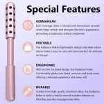 24 Germanium Face Massage Beauty Acupoint Roller Stick Wholesale Beauty Roller Tool Face Gua Sha Massager Women Skin Care Beauty 6