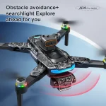 A14 pro Max Drone 8k HD Dual Camera GPS Brushless Optical Flow Obstacle Avoidance 4.5-inch Large Screen Uav Rc 20000m 2026 New 4