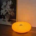 Bauhaus table lamp USB plug bedroom bedside lamp living room dining room decoration donut ambient light（Not glass）