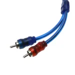 Car Audio Amplifier Cable for Home Cinema Digital Stereo Hi-Fi System 2 RCA to 2 RCA Plug Audio Cable 5