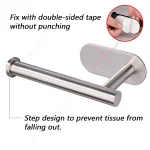 1~2PCS Toilet Paper Rack Bathroom Paper Towel Holder Adhesive Absorbent Paper Dispenser WC Kitchen Hardware Storage Accessories 3
