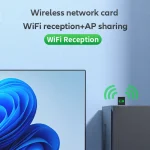 2IN1Mini USB AX900Mbps WiFi6 BT5.4 Network Card 2.4G&5GHz Dongle Wireless Receiver Adapter Driver Free For PC Laptop Win10/11 5