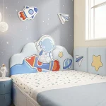 Cartoon Astronaut Kids Boy Room Decor Bed Headboard Bedroom Furniture Head Board Tete De Lit Tatami Wall Panels Cabecero Cama 6