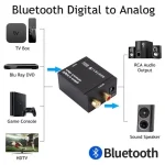 DAC Digital To Analog Audio Converter Jack 3.5mm Optical Fiber Toslink Coaxial Signal To RCA R/L Audio Decoder DAC Amplifier 3