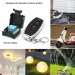 RF 433Mhz Universal Wireless Remote Control Switch DC 12V 10A Relay Receiver Module Transmitter Garage Door On Off Light Switch 3