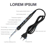 Temperature Electric Soldering Iron Kit 110V 220V 80W LCD Solder Welding Tools With XL830L Multimeter Welding Tool Kit 5