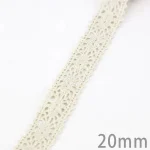 (5Meter/roll) White Beige Cotton Embroidered Lace Net Ribbons Fabric Trim DIY Sewing Handmade Craft Materials 4