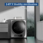 Portable Clothes Dryer for Apartment 10lbs Compact Electric Laundry Dryer with Stainless Steel Tub 1.5 cu.ft Suitable for A 3