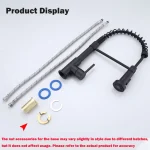 Kitchen Pull Down Spring Sink Faucet 360 Rotation Hot Cold Mixer Tap 6