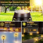 12LED Solar Flame Light Outdoor,Waterproof 12LEDs Torches Landscape Lamp for Outdoor Courtyard Garden Yard,Halloween Decorations 5