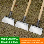 30cm Metal Weed Cleaning Shovel Stainless Steel Cleaning Shovel for Moss Multifunctional Outdoor Garden Shovel Farm Weeding Tool 5
