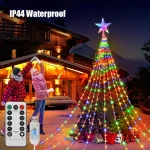 LED Outdoor Christmas Tree Decorations Lights USB 2/3M Waterproof Fairy String Lights 8 Modes Indoor Yard Wedding Party Lighting 3