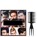Double Side Professional Tooth Combs Fish Bone Shape Hair Brush Barber Hair Dyeing Cutting Coloring Brush Man Hairstyling Tool 2
