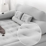Camping Air bed with Backrest 2 Persons Inflatable Mattress Camping Folding Home Indoor Outdoor Air Cushion 48cm High Bed 4