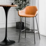 Nordic Iron Bar Chair Dining Light Luxury Creative Cafe Counter Barstool Simple Leisure High Stool Kitchen Furniture HY50DC 5