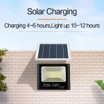 JVEE 30W 1000mAh Solar Flood Lights Remote Control Powered Spotlight Outdoor Waterproof IP67 Villa Street Lamp Adjustable Angle 3