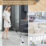 Cordless Spin Scrubber Electric Multipurpose Cleaning Brush for Kitchen Bathroom Toilet - Household Hair Brushes And Mops 6