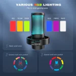 FIFINE USB Microphone for Recording and Streaming on PC and Mac,Headphone Output and Touch-Mute Button,Mic with 3 RGB Modes -A8 2