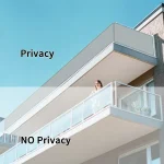 Balcony Privacy Screen Cover Fence Patio Waterproof Shade Cloth 95% UV Protection Shield Deck Shade Sail Garden Porch Pool Decor 2