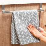 1/2 PCS Stainless Steel Towel Bar Cabinet Door Towel Hanging Bar Stainless Steel Bathroom Kitchen Cabinet Door Towel Wipe Rack 3