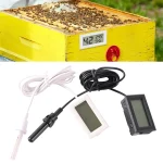 1 set Beekeeping Beehive LCD Digital Display Hygrothermograph Electronic Embedded Temperature & Humidity Meter Gauge Instruments