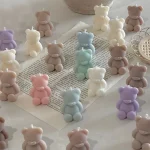 Silicone Bear Mold for Scented Candles, Soap Making and Resin Casting - Cute Animal Shape Mold for Home Decor, Aromatherapy 5