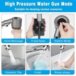Handheld Shower Head with ON/OFF Switch 3 Modes High Pressure Water Saving Filter Powerful Massage Spa for Bathroom 3