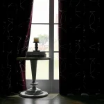 4PCSBlackout Curtains Grommet Thermal Insulated Room Darkening  With Circle And Dots Foil Printed For Bedroom 5