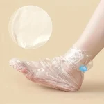 100Pcs Disposable Foot Moisturizing Socks Transprent Foot Bags PE Foot SPA Covers Callus Remover Feet Care Pedicure Tools 2