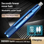 1pcProfessional Nose Hair Trimmer - Compact & Portable,USB Rechargeable Gentle on SkinWaterproof Blades for Easy Cleaning 3