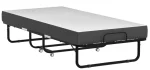 Folding Bed with Mattress Portable Foldable Guest Beds Cot Size Rollaway Beds for Adults with Luxurious Memory 5 Inch Foam Mattr 6