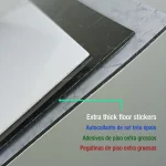 Simulated Marble Tile Floor Sticker PVC Waterproof Self-adhesive for Living room Toilet Kitchen Home Floor Decor 3d Wall sticker 5