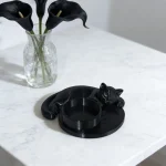 Cute Cat Candle Holder Decoration Ornament, Sleeping Cat Ornament, Artistic Desktop Decoration Candle Holder [excluding Candles] 4