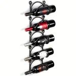 6-Piece Wrought Iron Towel Rack Wall-Mounted With Hooks Sturdy Easy Install Space-Saving For Bathroom Kitchen | 24-hour Shipping 3