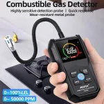 CGD02A Combustible Gas Detector Analyzer 50000 PPM 100% LEL Gas Leak Detector LCD Screen Sound and Light Alarm Gas Analyzer 2