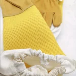 1 pair Beekeeping Gloves Protective Sleeves Breathable Long mesh sheepskin gloves for Apiculture beekeeping Equipment 4