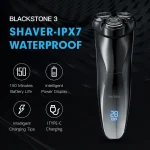 ENCHEN Electric Shaver 3D Blackstone 3 IPX7 Waterproof Razor Wet And Dry Dual Use Face Beard Battery Digital Display For Men
