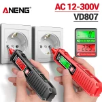 VD807 One-word Induction Portable 50/60Hz Smart Electric Pen Tester NCV Sensor AC 12-300V Non-contact Wire Detector Tools