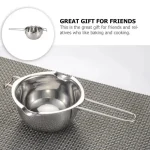 Stainless Steel Candle Wax Melting Boiler Pot with Heat Resistant Handle for Melting Chocolate Candy and Candle Making Supplies 3