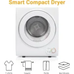 Portable Clothes Dryer Front Load Electric Dryers Machine Compact Laundry Dryers with Stainless Steel Tub for Home Apart 3